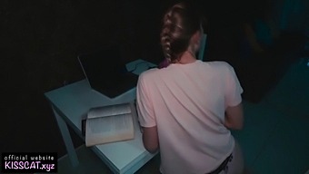 Step Brother Uses Bondage To Help Young Virgin Sister Overcome Porn Addiction