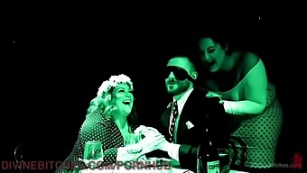 Two Stunning Voluptuous Women Dominate Their Submissive Partner With Intense Bondage And Anal Play