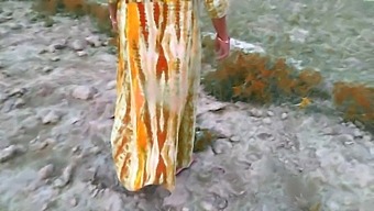 Desi Village Housewife And Her Husband Captured Outdoors And Brought Back Home