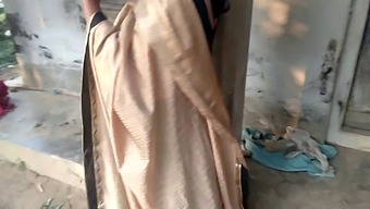 Indian Mature Woman With Ample Derriere Indulges In Self-Pleasure On A Rural Property