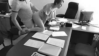 The Ceo Has A Steamy Encounter With His Petite Secretary In The Office, Captured By A Hidden Camera For Later Viewing