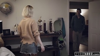 Injured Teen Receives Assistance From His Stepmom In Pleasuring Himself