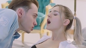 Teen With Big Natural Tits Seduces A Boy With A Boner In Hardcore Video