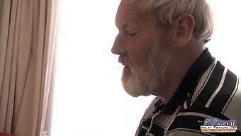 A Young Girl Experiences A Rough Sex With An Older Man And Swallows His Cum