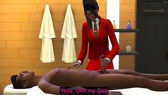 Indian Teen Gives A Hot Massage To A Young Man After Work