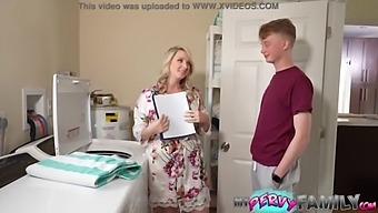 Stepmother'S Large Natural Breasts Lead To A Bribing Scenario With Stepson