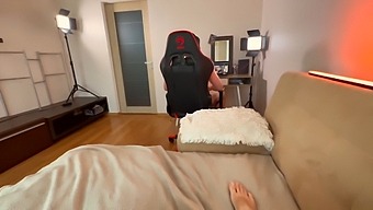 I Surprised My Boyfriend While He Was Pleasuring Himself And Decided To Join In. Watch The Entire Video On Xvideo Red