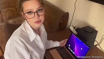 Pov Video Of A Man'S Important Meeting With His Stepmom, Leading To A Cumshot On Her Face (With Subtitles)