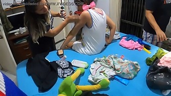 Mature Mom Helps Her Teenage Daughter Get Ready For Her First Gig