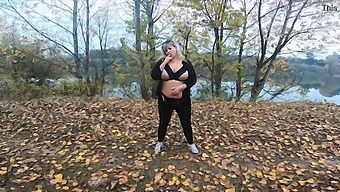 Milf With Big Boobs Enjoys Public Park Playtime