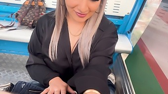 Young Amateur Couple Explores Public Sex On Cable Car Ride