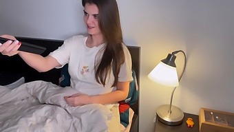 A Sexy Stepmother Gets Discovered By Her Stepson While Masturbating Her Large Penis