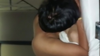 Asian Beauty Struggles With Her Boyfriend'S Big Penis In Hd Video