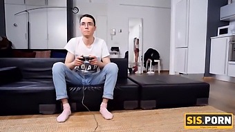 Stepbrother Punishes Skinny With Rough Sex