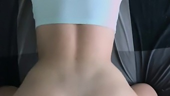 Pov Video Of A Couple Enjoying Doggy Style With A Young Brunette