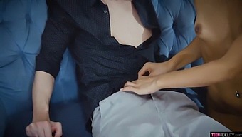 Stunning Teenage Beauty Gets Showered In Semen