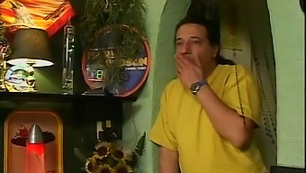 A Blonde Woman Is Double-Teamed In A Nightclub