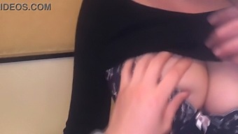 A Japanese Teenage Girl With Large Breasts Has Her Chest Touched
