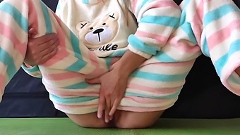 A Teenage Girl In Her Nightclothes Pleasures Herself And Experiences A Female Ejaculation