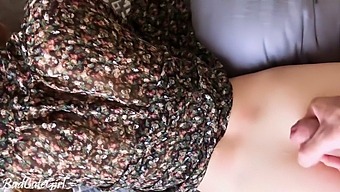 Russian Teen Couple'S Pov Creampie With Outdoor Rain Scene