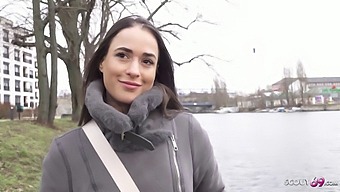 German Teen Lydiamaus96 Gets A Rough Casting With Older Man