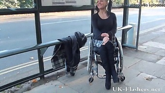 A Daring Pornstar With Disabilities Flaunts Her Body In Public