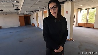 Real Estate Agent Cheats On Boyfriend And Gets Anal Sex From Fake Client In Office