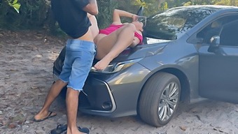 A Couple'S Outdoor Adventure With Oral And Doggy Style Sex