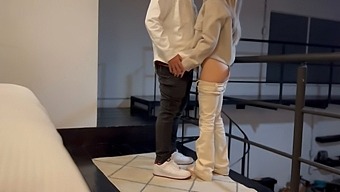 Post Hasty Encounter, I Engage In Homemade Foot Sex With My Neighbor'S Wife In Her Own Dwelling