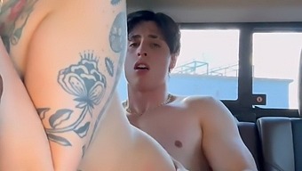 Two Girls, One Big Cock: Amateur Lesbian Threesome