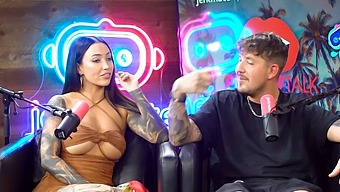 Lily Phillips Has Sex With A Dwarf While Willow Harper Watches And Records On A Podcast.